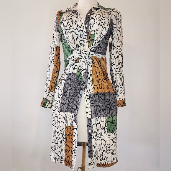 Nine West Heritage Stripe Collection Extra Small Button-Up Dress NWT - Picture 2 of 15